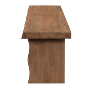 Indoor pine dining bench for 3 people, crafted by Noble House, with a sturdy wooden design and smooth finish.