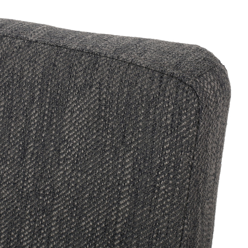 Noble House contemporary dining chair with upholstered seat and tapered wooden legs, part of a stylish chair set.