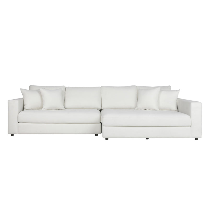 Maxine - Chaise Sectional - Ivory