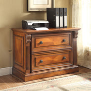 Huntington - 2 Drawer Lateral File - Antique Vintage Pecan - R&R Furniture Gallery (Fountain Valley, CA)