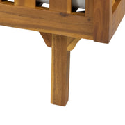 Claremont - 3 Seater Daybed Teak Acacia Wood Water Resistant Cushions - R&R Furniture Gallery (Fountain Valley, CA)