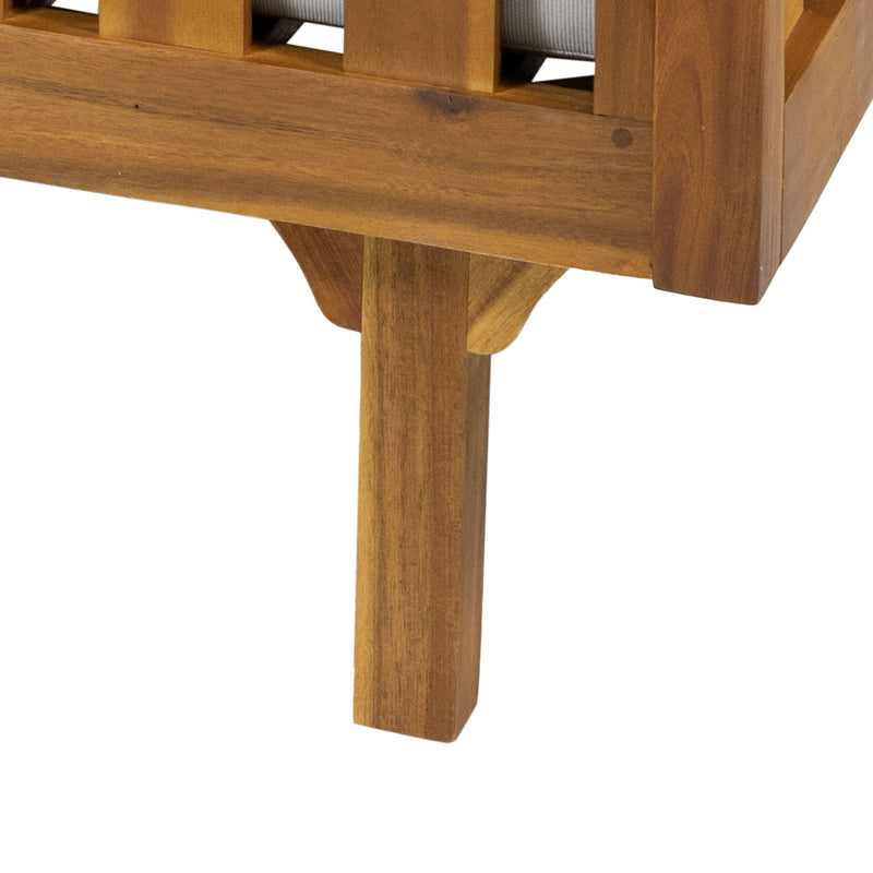 Claremont - 3 Seater Daybed Teak Acacia Wood Water Resistant Cushions - R&R Furniture Gallery (Fountain Valley, CA)