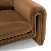 Bentley - Modern Brown Velvet Sofa Set — view 5