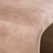 Bergman - Modern Light Brown Velvet Dining Chair — view 4