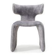 Bergman - Modern Grey-Blue Velvet Dining Chair