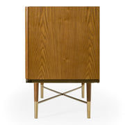 Bernard Mid-Century Modern Walnut & Gold Buffet — view 3