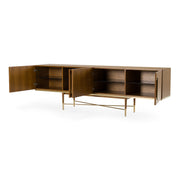 Bernard Mid-Century Modern Walnut & Gold Buffet — view 5