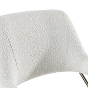 Betty - Modern Off-White Fabric + Bronze Dining Chair — view 5