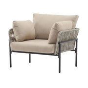 Rope Lounge Chair With Cushions For Modern Spaces - R&R Furniture Gallery (Fountain Valley, CA)