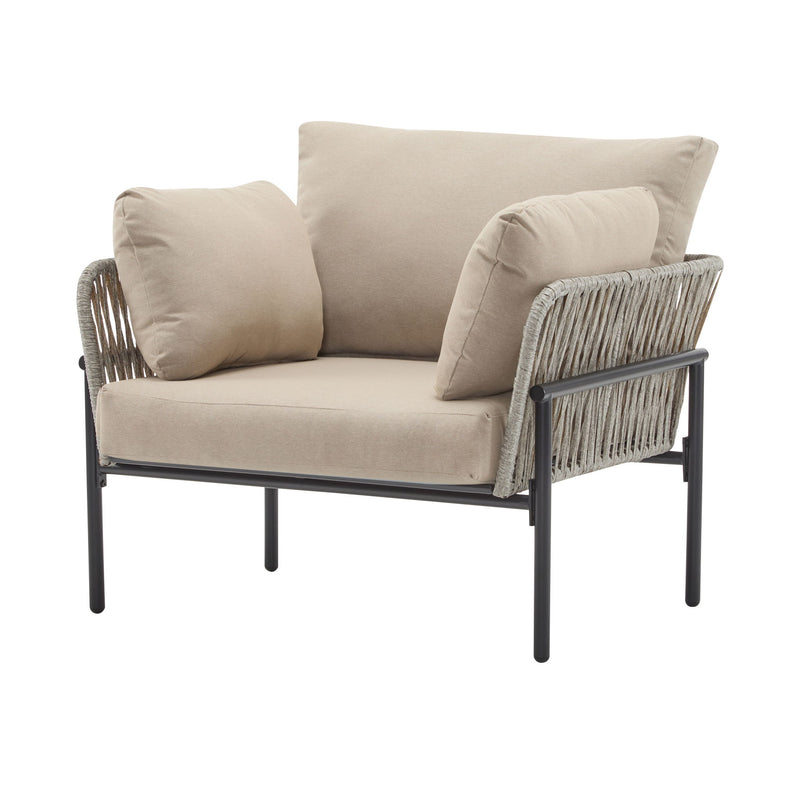 Rope Lounge Chair With Cushions For Modern Spaces - R&R Furniture Gallery (Fountain Valley, CA)