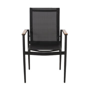 Barrister - Dining Chair (Set of 2) - Black / Natural - R&R Furniture Gallery (Fountain Valley, CA)