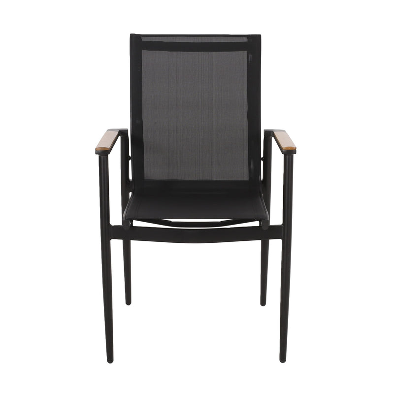Barrister - Dining Chair (Set of 2) - Black / Natural - R&R Furniture Gallery (Fountain Valley, CA)