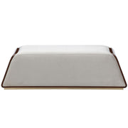 Houston - Accent Bench - Porcini / Walnut - R&R Furniture Gallery (Fountain Valley, CA)