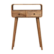 Curved Chestnut Console Table - R&R Furniture Gallery (Fountain Valley, CA)