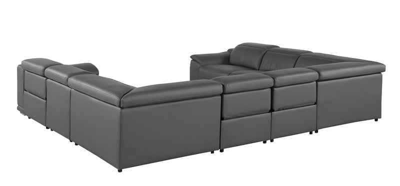 9762 - 8-Piece U-Shaped Sectional Sofa With 4 Power Recliners
