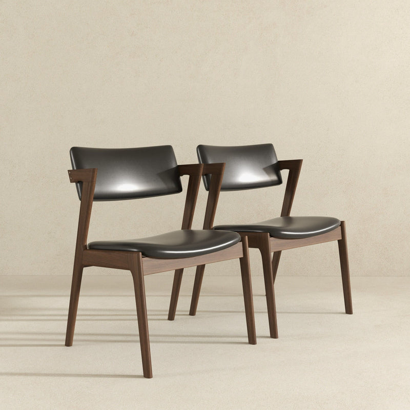Edwin - Mid-Century Modern Dining Chair (Set of 2) - R&R Furniture Gallery (Fountain Valley, CA)