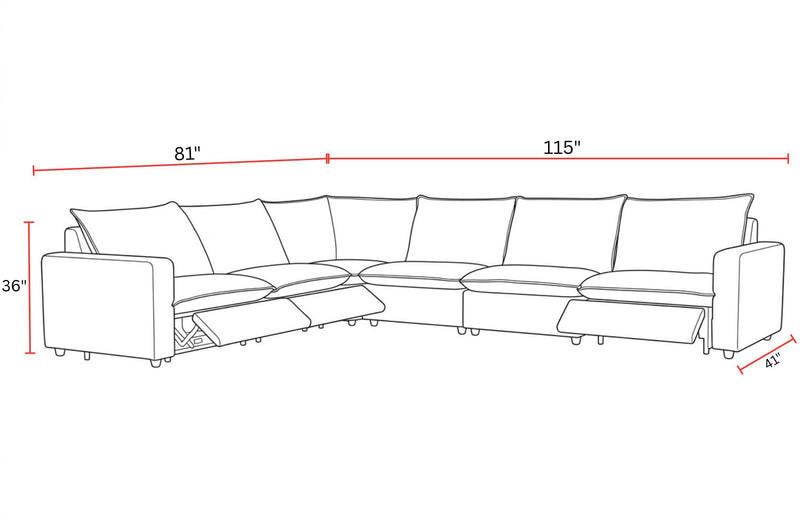 Jocelyn - Power Reclining Sectional