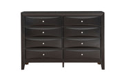 Glory Furniture Marilla dresser with multiple drawers and sleek wood finish, ideal for bedroom storage and organization.