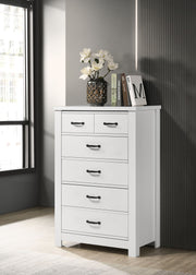 Cassini - 5 Drawer Chest - White - R&R Furniture Gallery (Fountain Valley, CA)