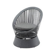 Modern Swivel Wicker Lounge Chair With Round Design - R&R Furniture Gallery (Fountain Valley, CA)