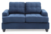Glory Furniture stylish transitional loveseat for two with plush cushions and sleek fabric upholstery, perfect for contemporary living rooms.