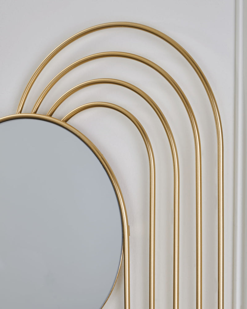 Warrenley - Accent Mirror - Gold Finish - R&R Furniture Gallery (Fountain Valley, CA)