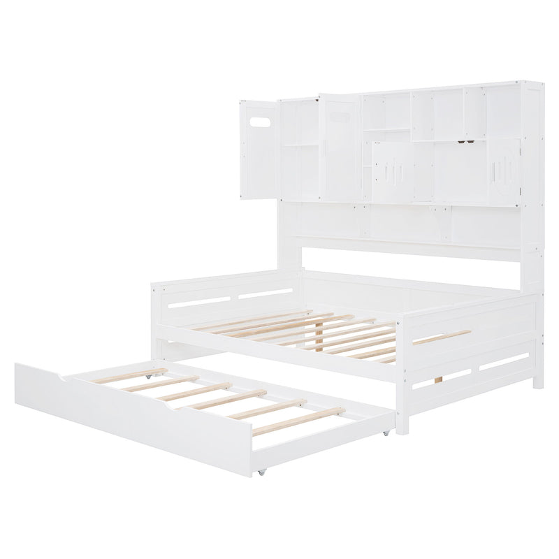 Daybed With All-In-One Cabinet And Shelf - R&R Furniture Gallery (Fountain Valley, CA)