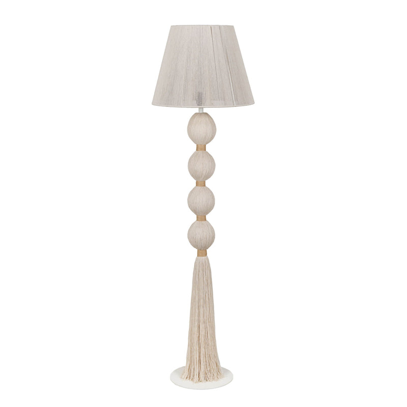Samba - Cotton Floor Lamp - White - R&R Furniture Gallery (Fountain Valley, CA)