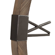 Modern light brown Marcelo wall clock by Uttermost with a sleek round design and minimalist style.
