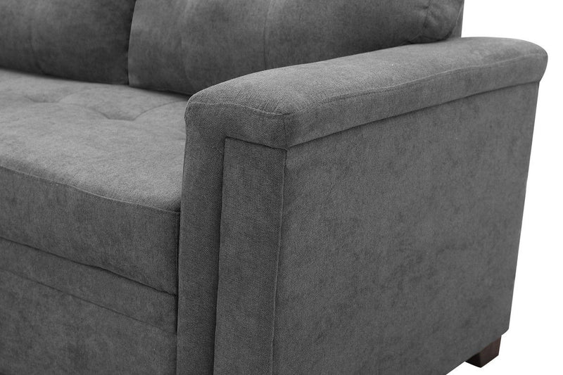 Ashlyn - Reversible Sleeper Sectional Sofa With Storage Chaise, USB Charging Ports And Pocket - R&R Furniture Gallery (Fountain Valley, CA)