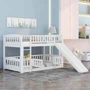 Low Bunk Bed With Slide, Fence And Ladder - R&R Furniture Gallery (Fountain Valley, CA)