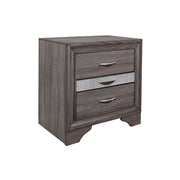 Ryder - Sparkle Nightstand - Gray - R&R Furniture Gallery (Fountain Valley, CA)