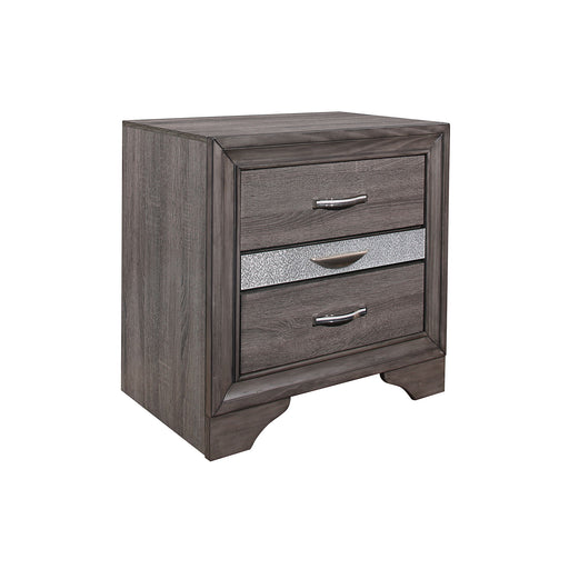Ryder - Sparkle Nightstand - Gray - R&R Furniture Gallery (Fountain Valley, CA)