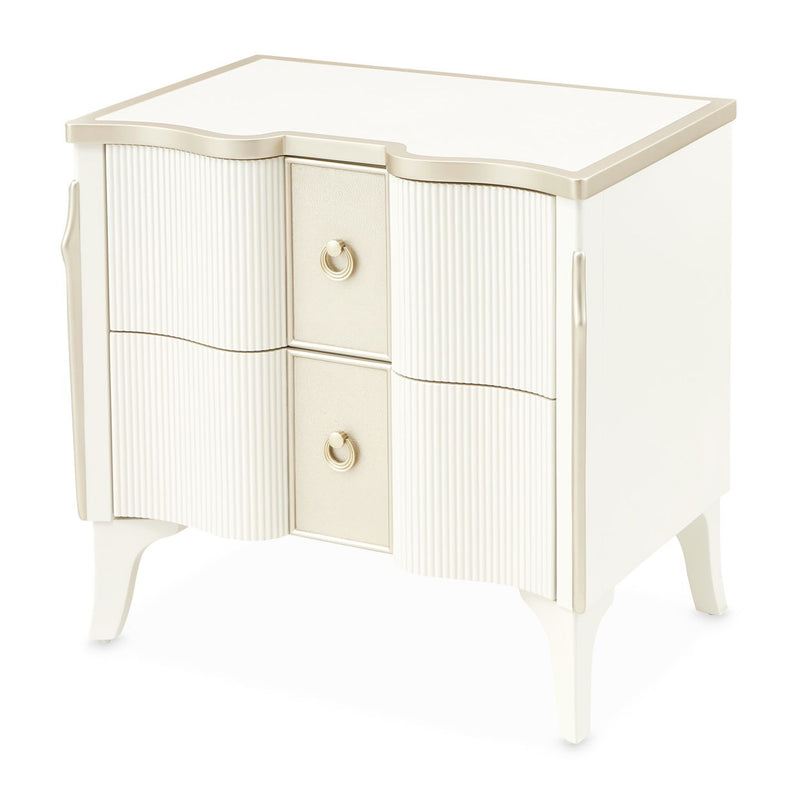 La Marisia - Nightstand - Creamy Pearl - R&R Furniture Gallery (Fountain Valley, CA)