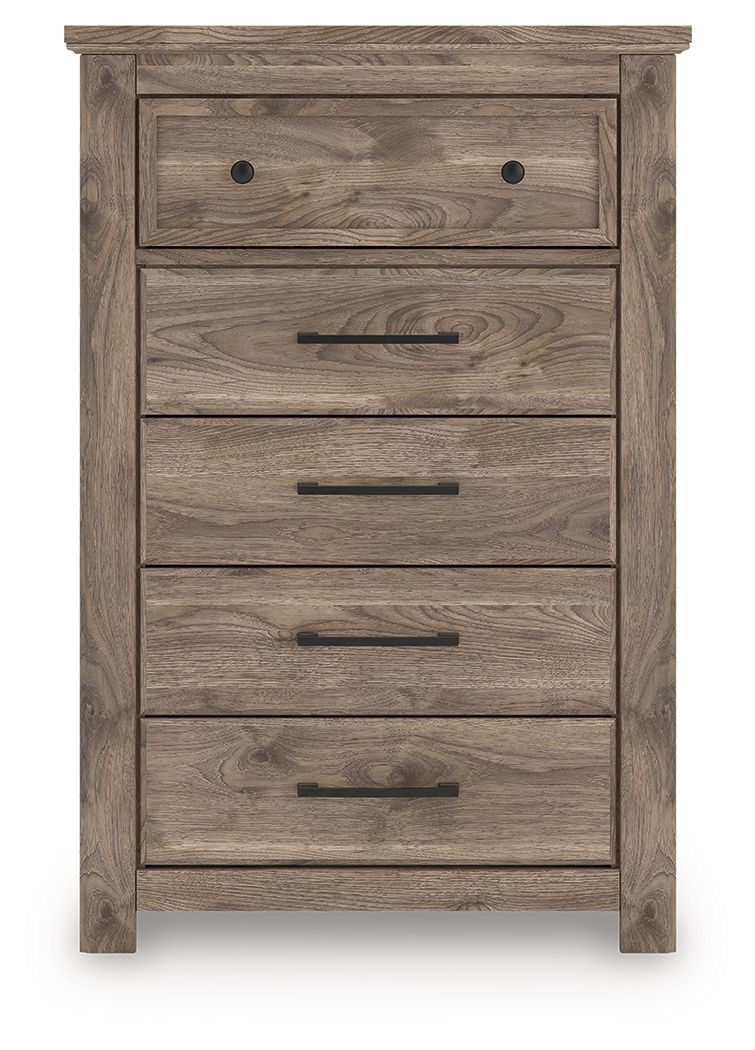 Rusticott - Five Drawer Chest - Brown - R&R Furniture Gallery (Fountain Valley, CA)