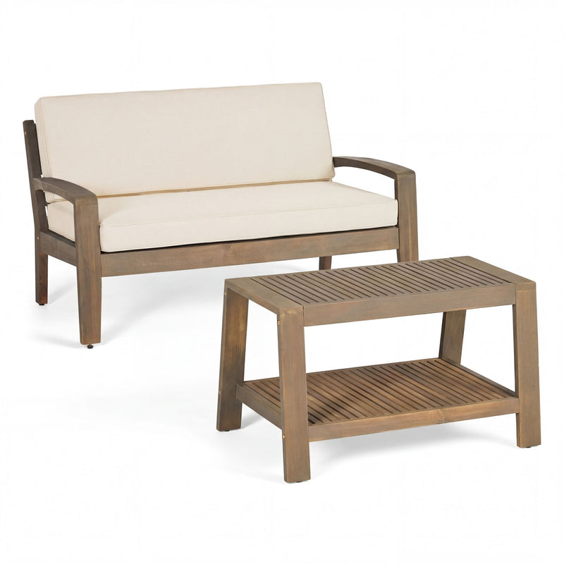 2 Piece Conversation Set, Loveseat & Coffee Table - R&R Furniture Gallery (Fountain Valley, CA)