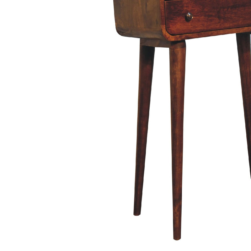 Curved Chestnut Console Table - R&R Furniture Gallery (Fountain Valley, CA)