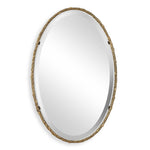Twisted Branch - Oval Mirror - Gold
