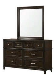 Merlot - 6 Drawer Dresser - Mahogany - R&R Furniture Gallery (Fountain Valley, CA)