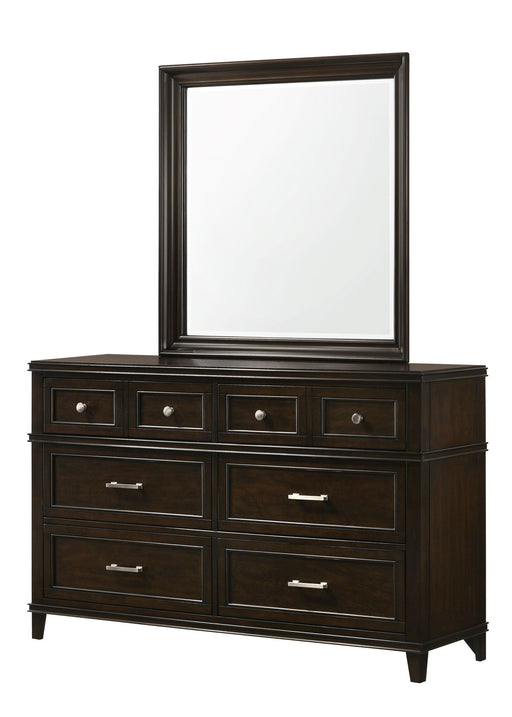 Merlot - 6 Drawer Dresser - Mahogany - R&R Furniture Gallery (Fountain Valley, CA)