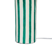Ravello - Striped Papier Mache Table Lamp - Green - R&R Furniture Gallery (Fountain Valley, CA)