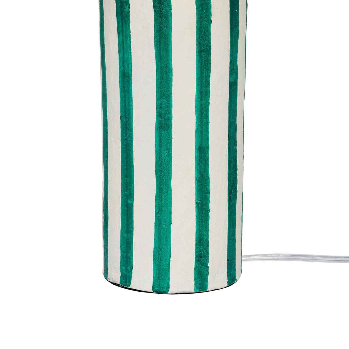 Ravello - Striped Papier Mache Table Lamp - Green - R&R Furniture Gallery (Fountain Valley, CA)