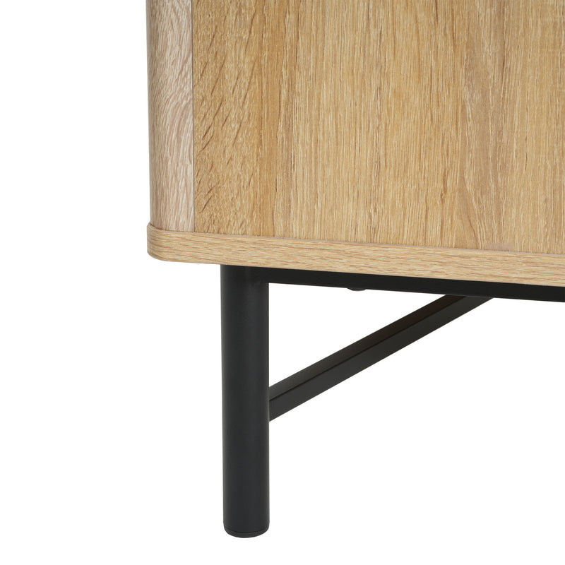 4 Door TV Cabinet, 2 Storage Spaces, Adjustable Shelves - R&R Furniture Gallery (Fountain Valley, CA)