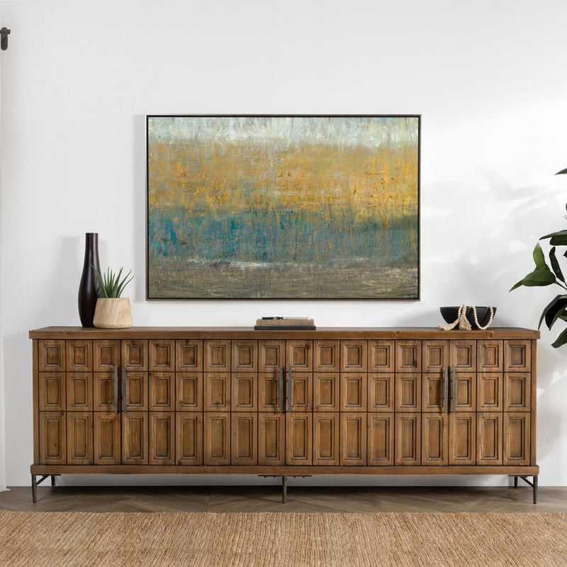Willmark - 6 Door Iron Leg Sideboard - R&R Furniture Gallery (Fountain Valley, CA)