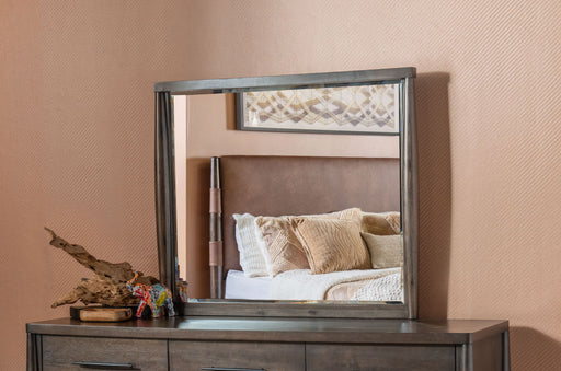 Modus Koko Beveled Glass Wall or Dresser Mirror in Minx, featuring a sleek standalone design with beveled glass edges.