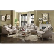 Chelmsford - Sofa With 5 Pillows - Beige Fabric & Antique Taupe - R&R Furniture Gallery (Fountain Valley, CA)