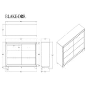 Lively - Dresser With Glitter Detail And Thick Bar Handle Hardware - Black - R&R Furniture Gallery (Fountain Valley, CA)