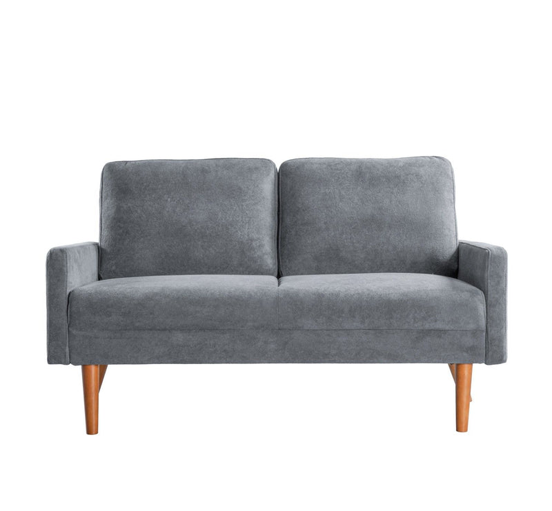 Loveseat Sofa, European Style With Sleek Design, Modern & Vintage Flair, Upholstered 2 Seater Couch - R&R Furniture Gallery (Fountain Valley, CA)
