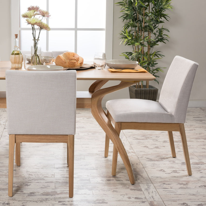 Contemporary Dining Chair SetWith Upholstered Fabric - R&R Furniture Gallery (Fountain Valley, CA)
