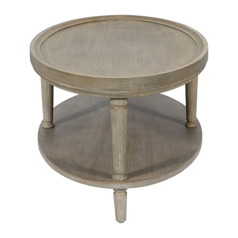 Bedford - Oval Coffee Table With Shelf - Natural - R&R Furniture Gallery (Fountain Valley, CA)